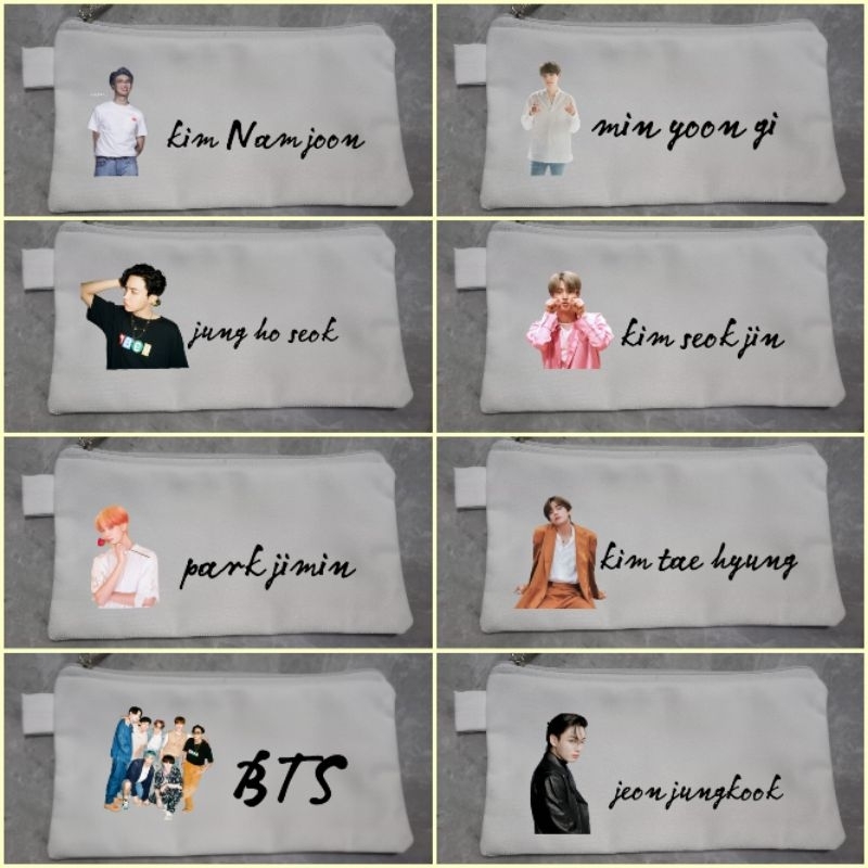 

tepak BTS tempat pensil kim nam joon min yoon gi kim seok jin jung ho seok park jimin kim tae hyung jeon jung kook