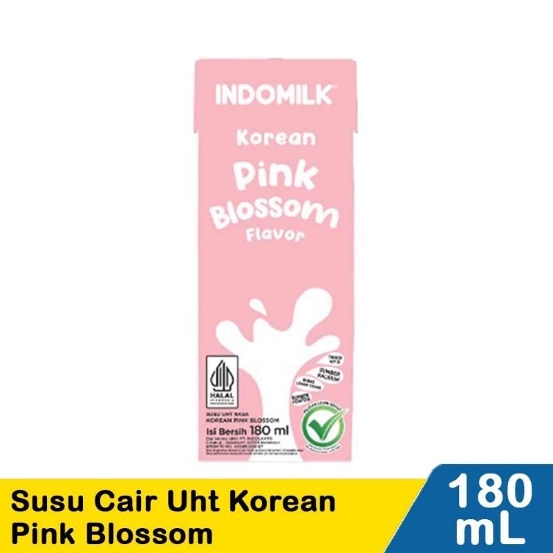 

Indomilk Susu Cair Uht Korean Pink Blossom 180mL