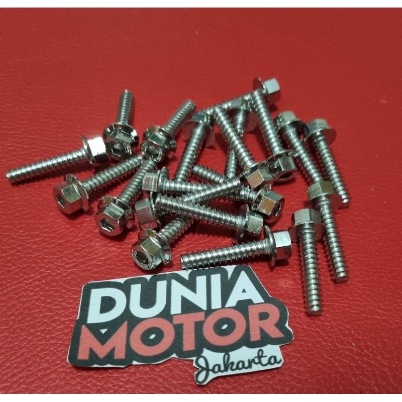 Baut box filter yamaha mio nouvo soul stainless 2 kunci baut filter mio