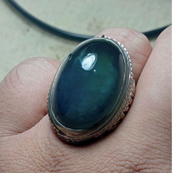 batu akik pandan biru langit super