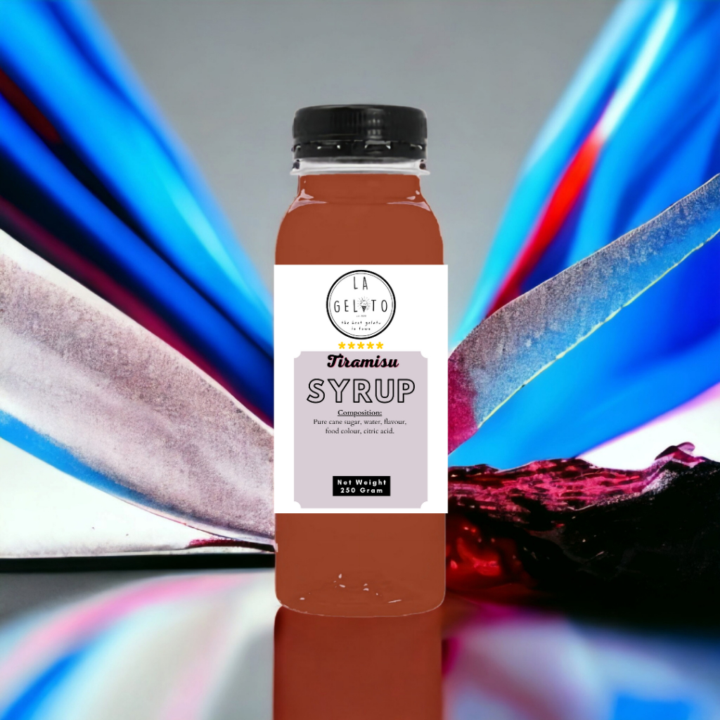 

Sirup Tiramisu premium untuk minuman ice cream gelato 250gr