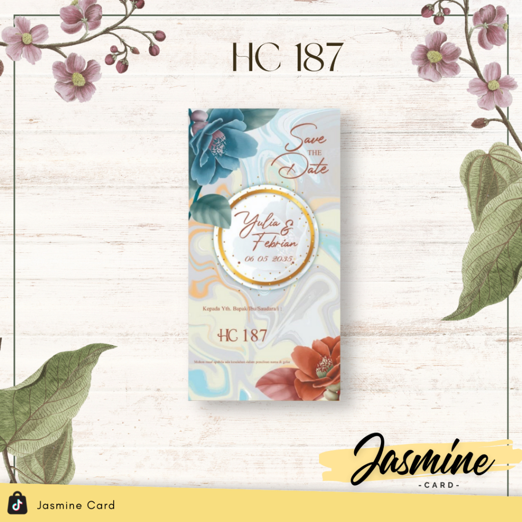 BLANGKO UNDANGAN PERNIKAHAN TERMURAH HC 187