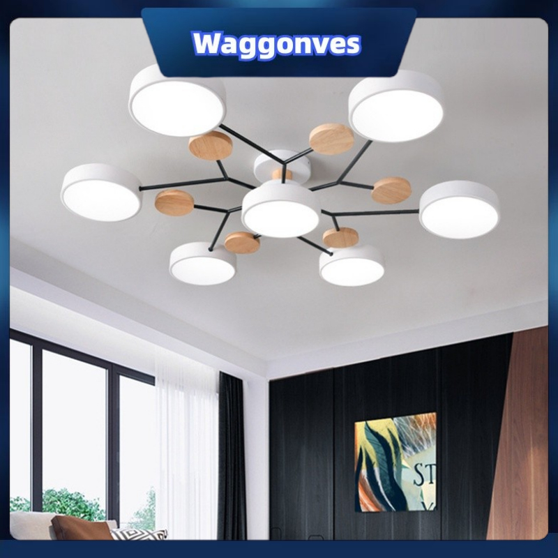 CLG 3 Warna Gantung Lampu Gantung LED Lampu Gantung Sederhana Nordik Lampu Kayu Sederhana