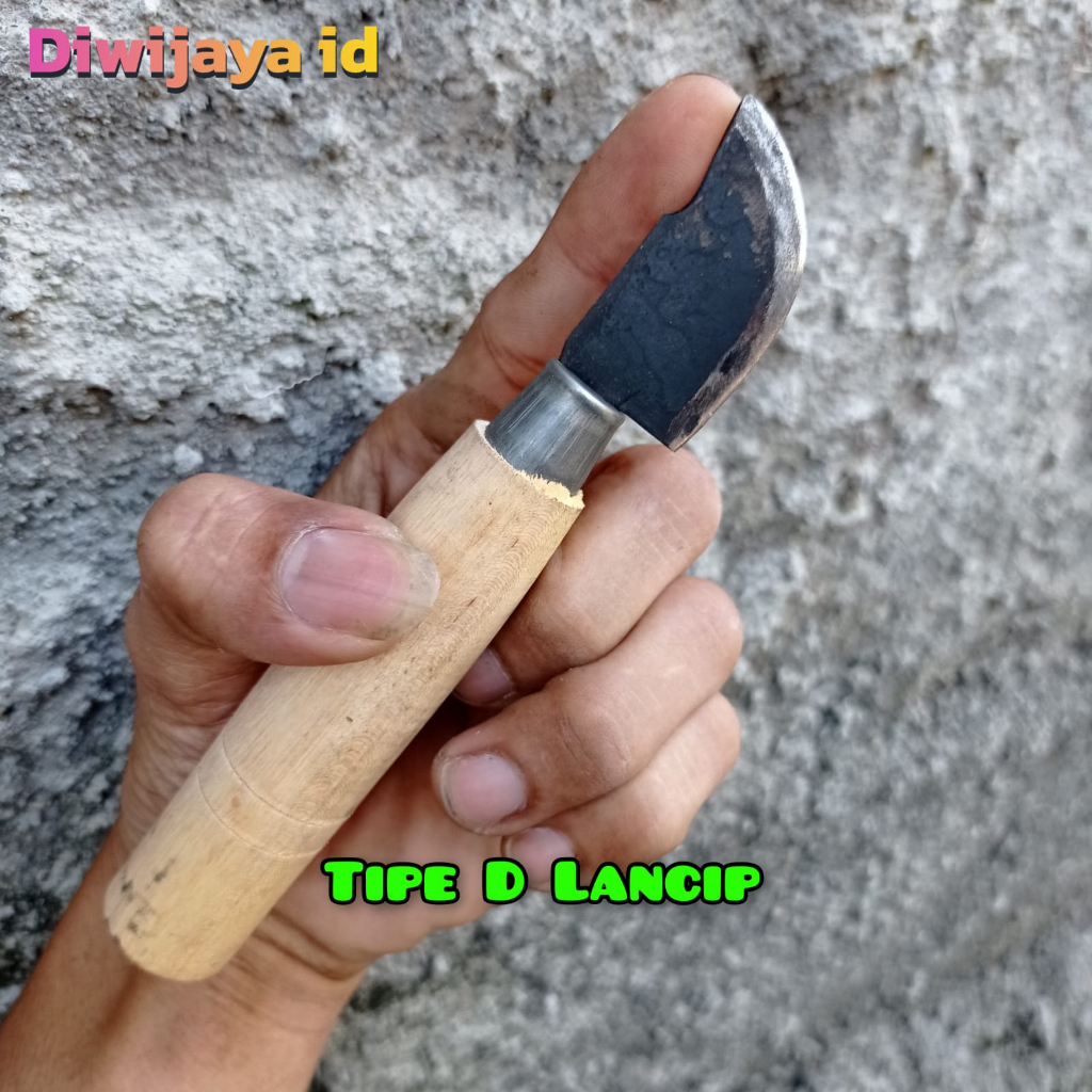 TIPE D LANCIP Pisau Stek Okulasi Tanaman Bonsai Super Tajam - Pisau Serut Bambu Layang Layang - Pisa