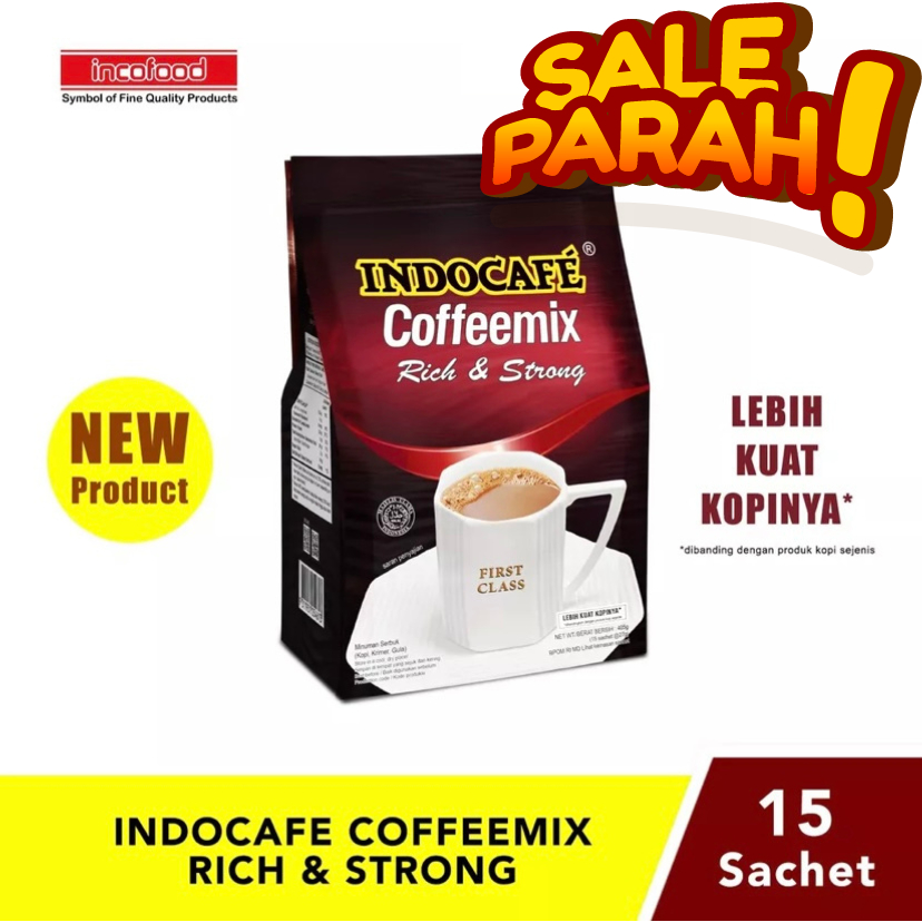 

Indocafe Coffeemix Rich & Strong Isi 15 Sachet Kopi Susu Lebih Kuat Dengan Produk Kopi Sejenis Bayar Ditempat