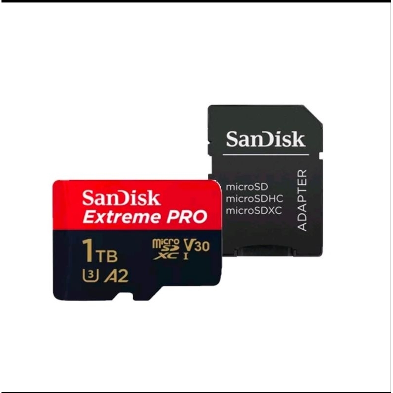 Sandisk memory card 128GB/256GB/512GB/1TB extreme pro A2 170Mbps SDXC 4K + adaptor