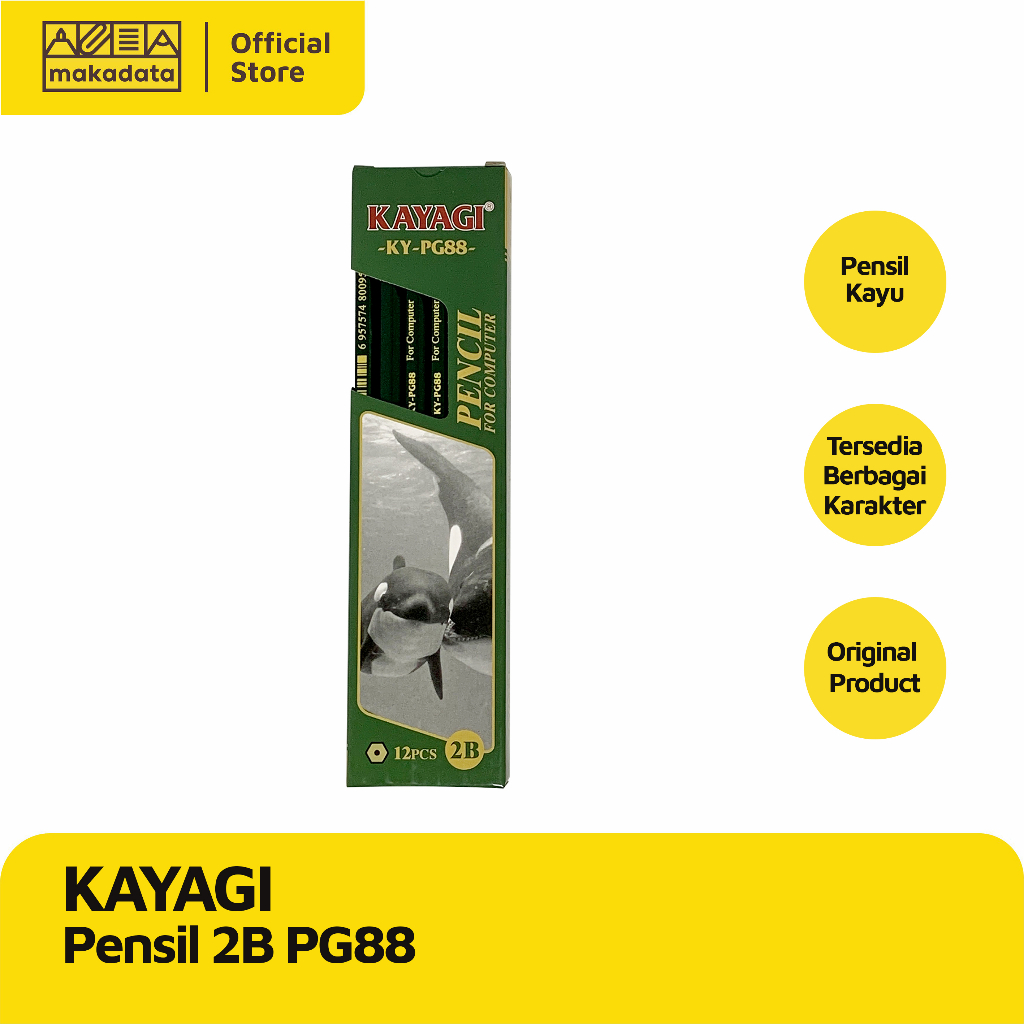 

PENCIL / PENSIL 2B KAYAGI PG88 HIJAU (1 PAK) MURAH