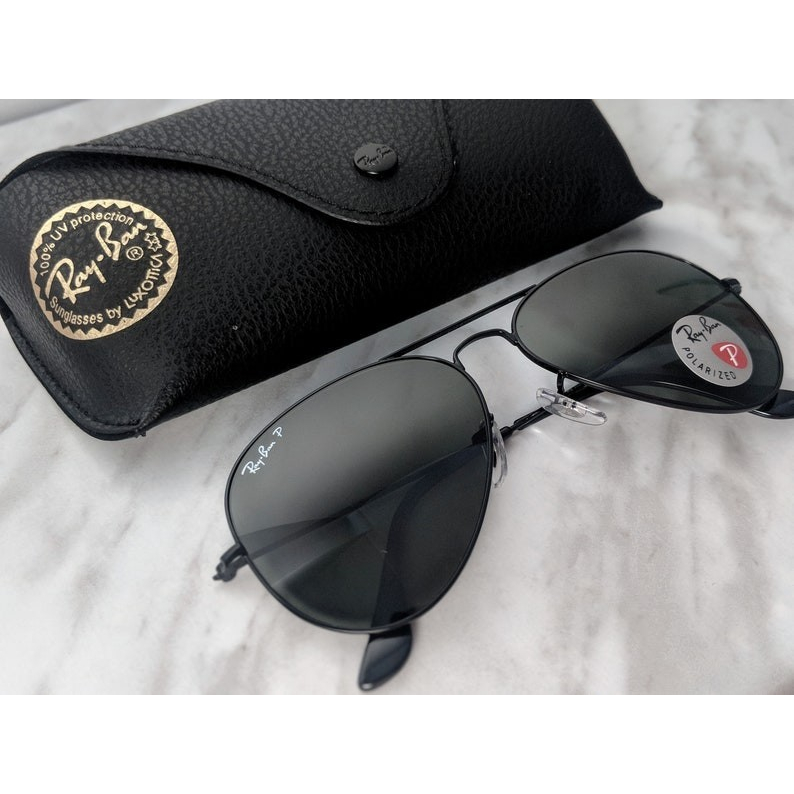 RayBan Aviator Original Full Black Lensa Polarized-BL