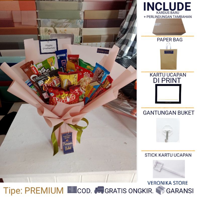BUKET SNACK – CALVI - BUCKET MAKANAN  - BOUQET ULANG TAHUN - BUKET JAJANAN BUKET WISUDA KADO HADIAH 