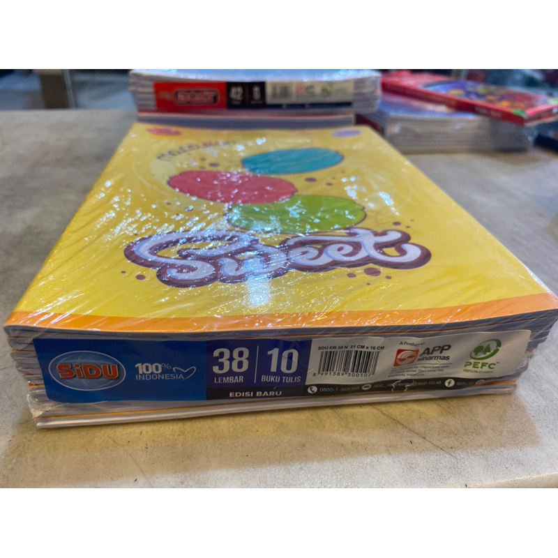 

buku tulis by sidu 38 lembar isi 10 buku by sidu