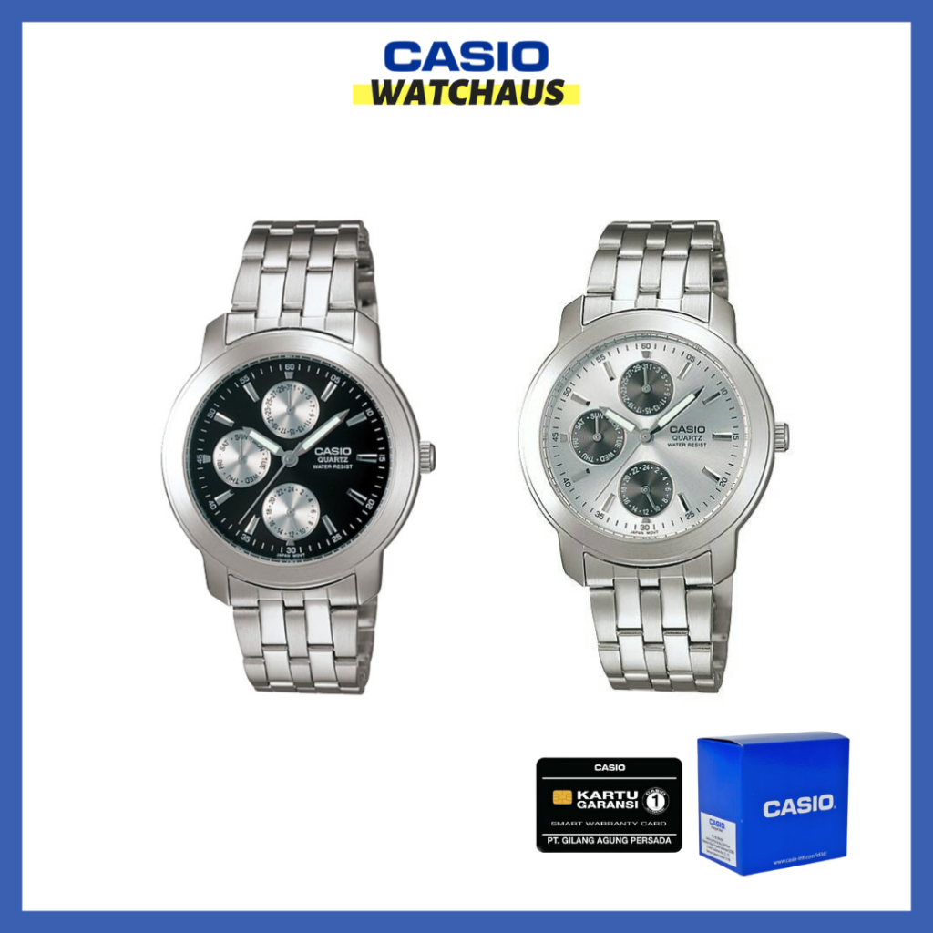 JAM TANGAN PRIA CASIO GENERAL MTP1192A MTP-1192A MTP 1192A 7A 1A ANALOG STAINLESS STRAP ORIGINAL