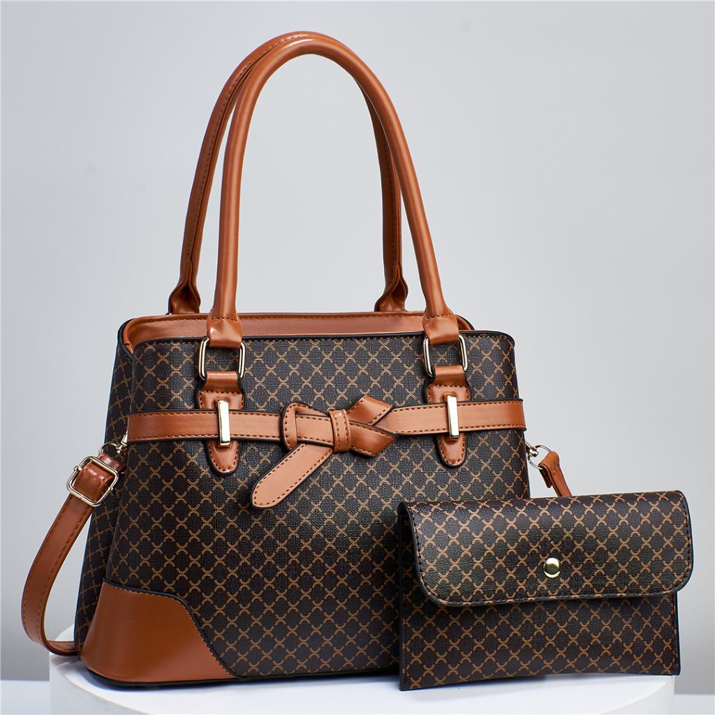 Phebe Handbag 2in1 Fashion Tas Batam QQ3607 Tas Wanita Gaya Korean Kerja Kantoran Arisan Ibu Ibu Tra