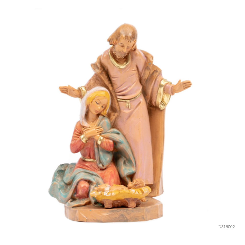Patung Keluarga Kudus 15cm Getah Damar Italy