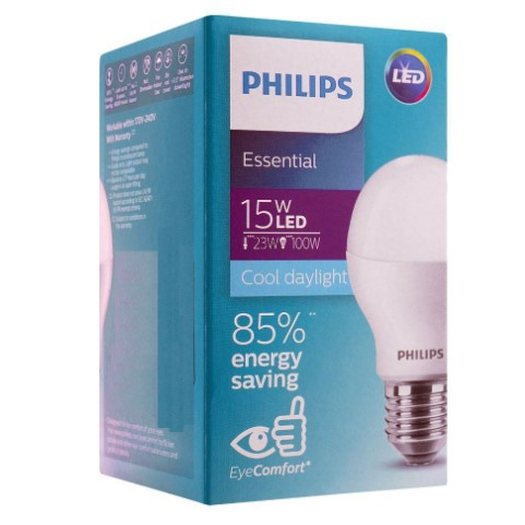 Lampu LED Philips Essential 15 watt Bohlam 15w Philip 15 w LED Essensial 15watt Putih / Kuning