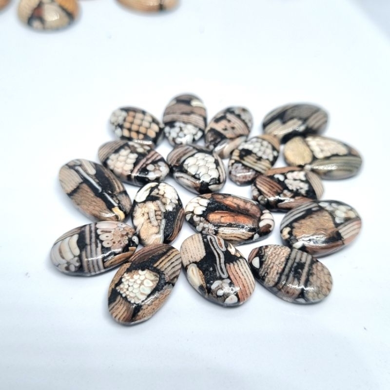 Batu akik jhipen / jipen sisik ular piton murah asli madura