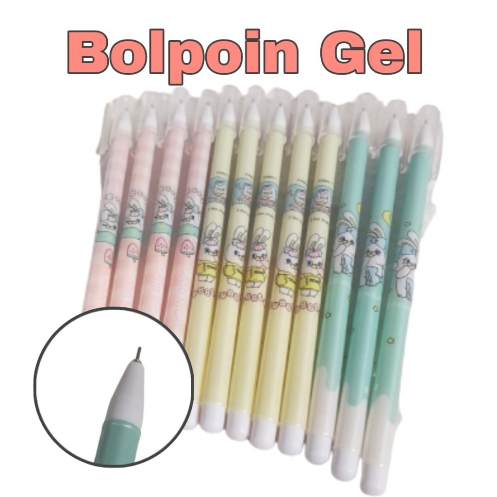 

1 PACK PULPEN GEL MEKANIK 0.5MM BALLPOINT MEKANIK BULPEN GEL