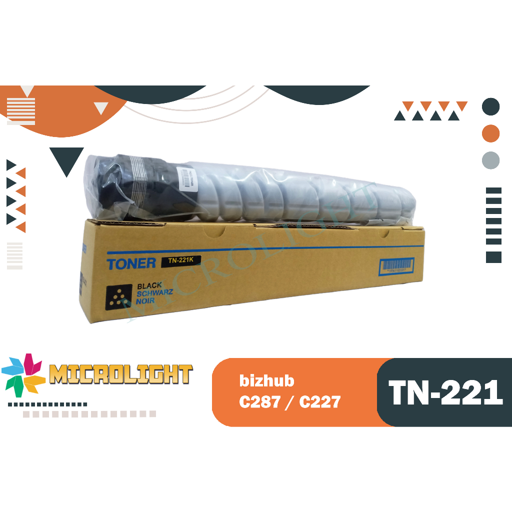 Toner Konica Minolta Bizhub C227 / Bizhub C287 TN221 - Hitam