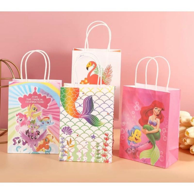 

Paper Bag Mermaid Flamingo My Little Pony / Goodie Bag Ulang Tahun SATUAN ECERAN