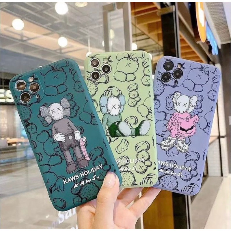 kaws case premium softcase case iphone XR ready stock