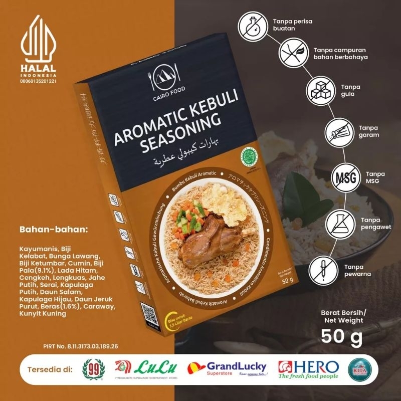 

Bumbu Instant Nasi Kebuli Aromatic Kabli Aromatic Spices Seasoning