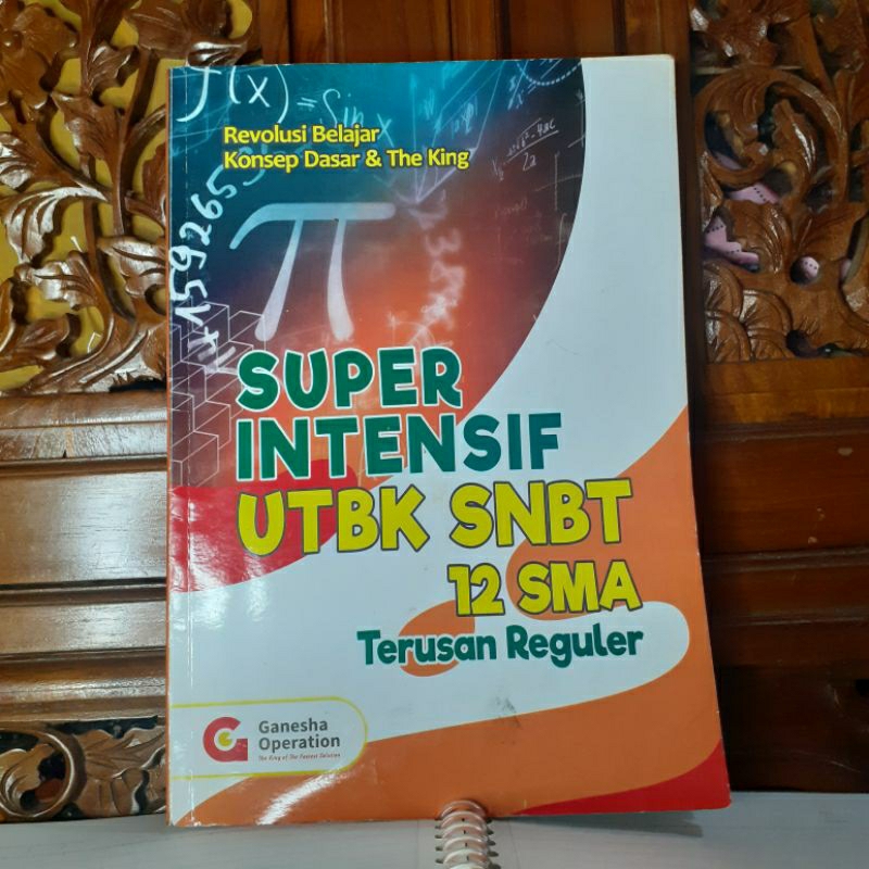 BUKU SUPER INTENSIF UTBK SNBT 12 SMA TERUSAN REGULER BY GANESHA OPERATION REVOLUSI BELAJAR KONSEP DA