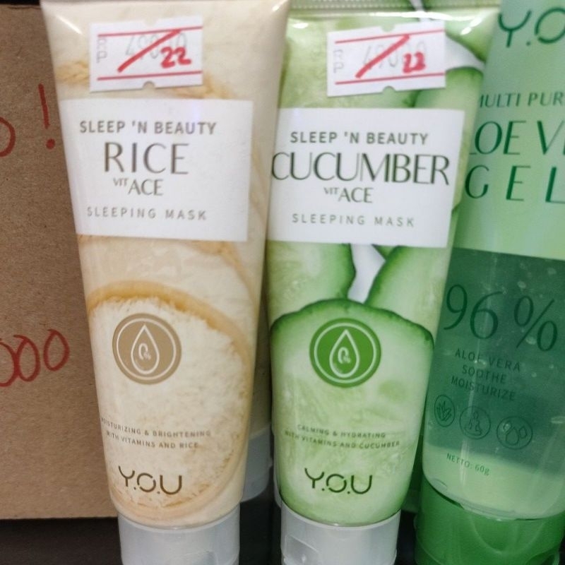 YOU SLEEPING MASK CUCUMBER RICE WITH ACE