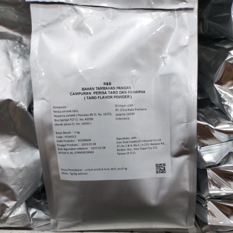 

taro powder pure 100% impor taiwan 100gr