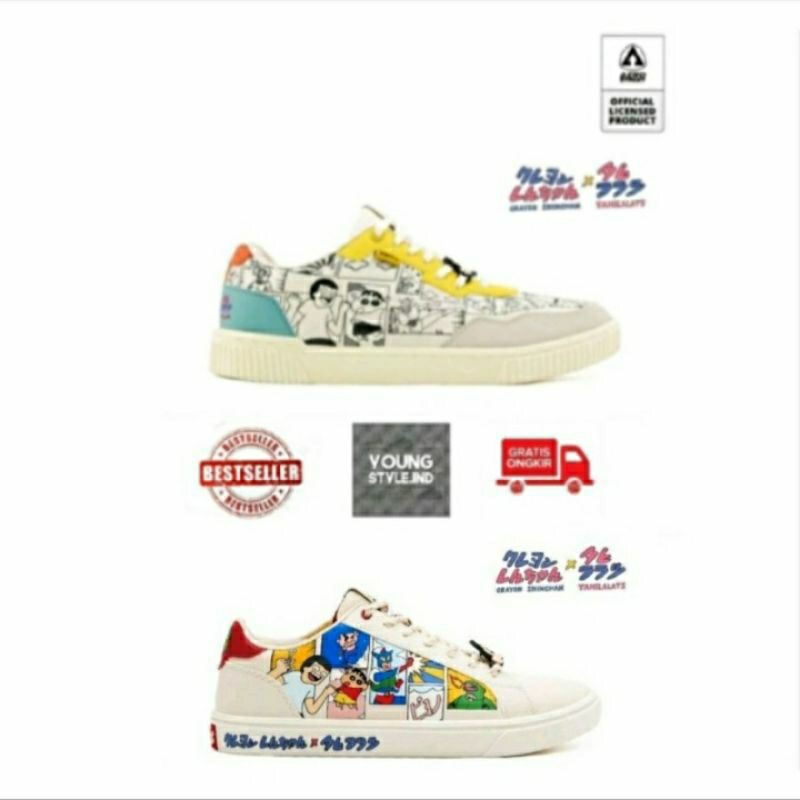 Sepatu Aerostreet x TahiLalats x Crayon Sinchan Shinnosuke x Shincan / Aerostreet Change Color Armat
