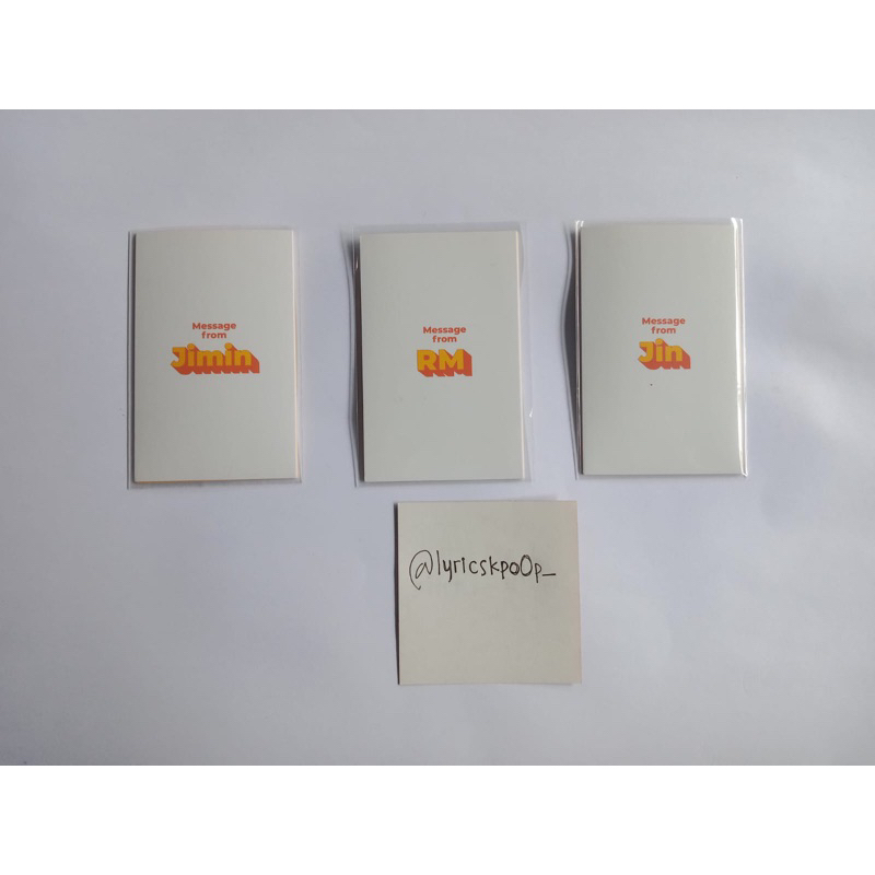 massage card butter bts