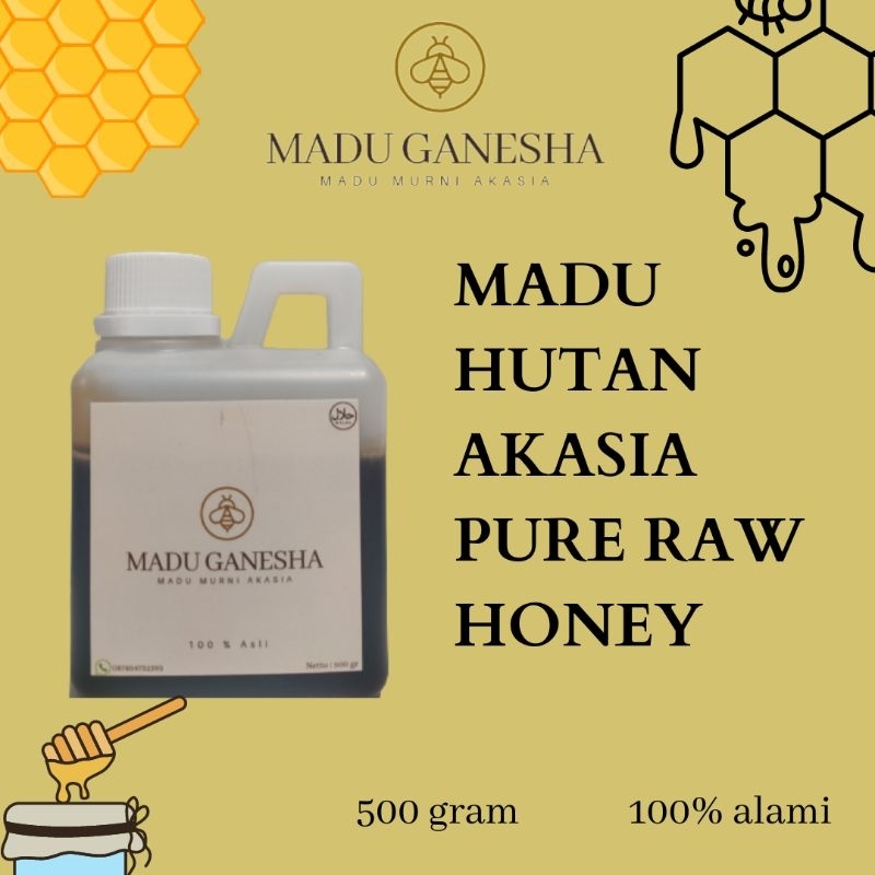 

Madu hutan akasia murni 100% pure raw honey 500 gram