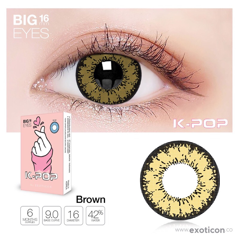 𝐌𝐨𝐨𝐝𝐞𝐫𝐧 - Softlens Kpop Warna Brown
