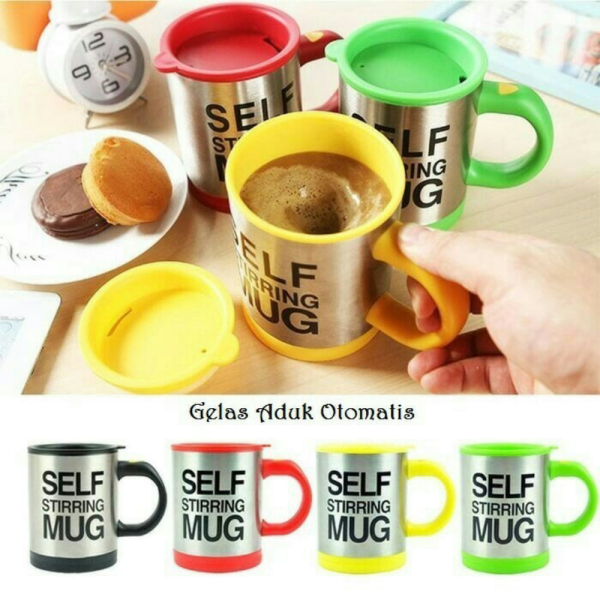 

Dijual self stirring mug / gelas aduk otomatis Berkualitas