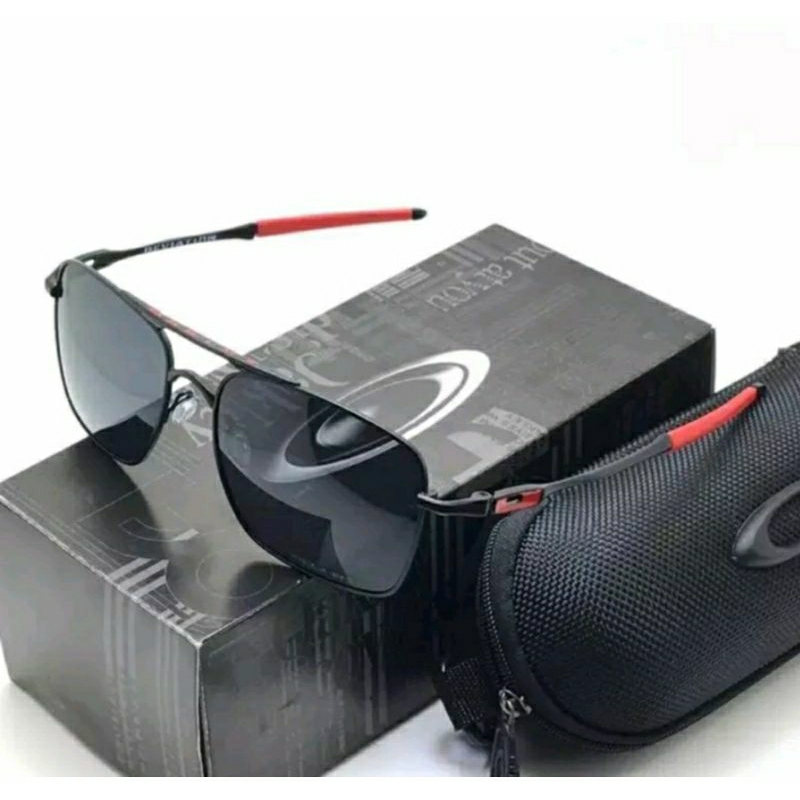 Kacamata Sunglasses Pria O-K Polarized - Kacamata Pria Sunglasses - Hitam Merah