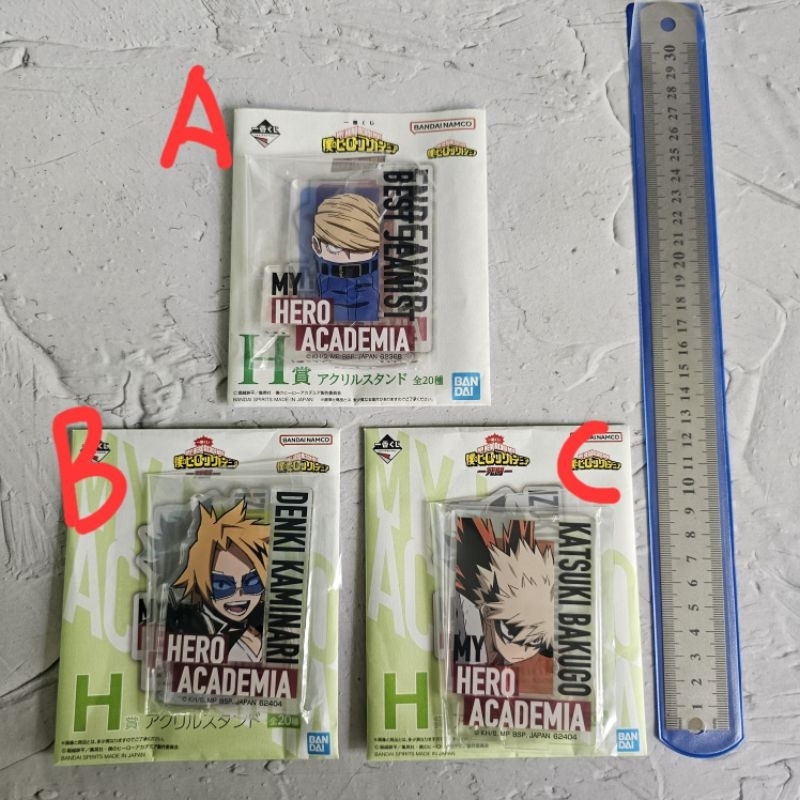 ichiban kuji my hero academia acrylic stand bakugo denki jeanist