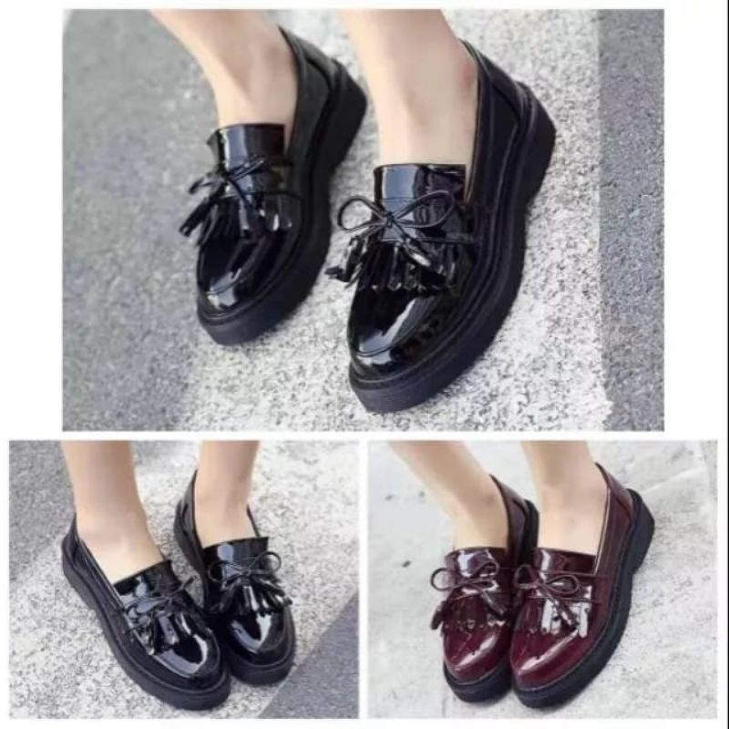 Sepatu Loafers Wanita Docmart Rumbai / Sepatu Wanita / Sepatu Docmart / Sepatu Docmart Wanita / Sepa