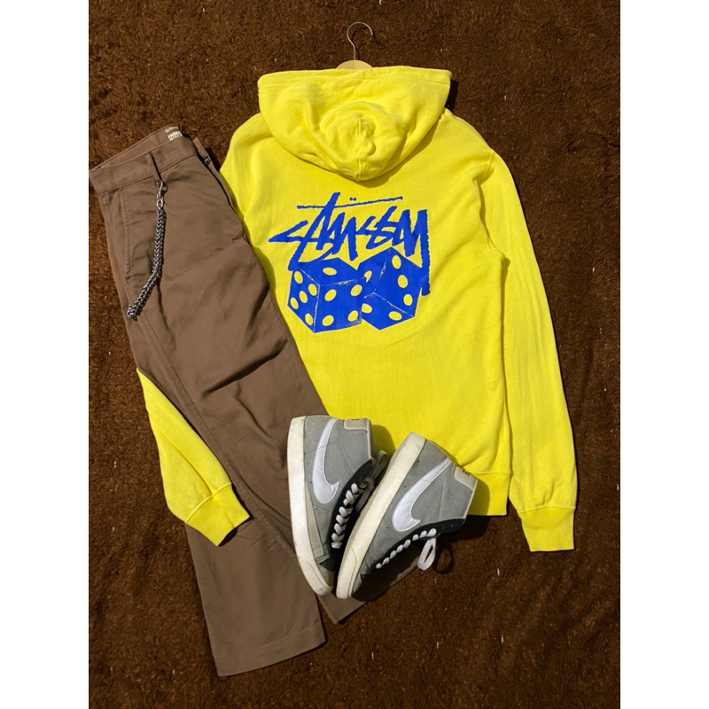 HOODIE/STUSSY DADU YELLOW/SECOND ORIGINAL