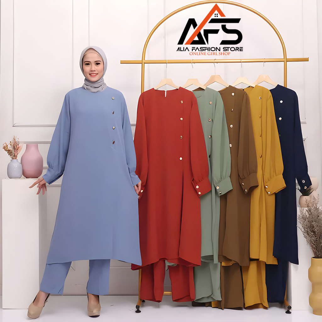 SETELAN CRINKLE AIRFLOW TERBARU 2023/SETCEL VIRAL ADELINE SET JUMBO/PAKAIAN WANITA IMPORT/SETELAN LO