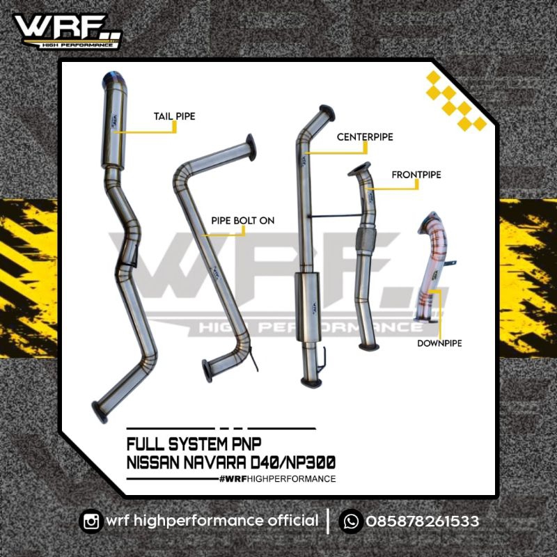 WRF NISSAN NAVARA D40 / NP300 // knalpot nissan navara