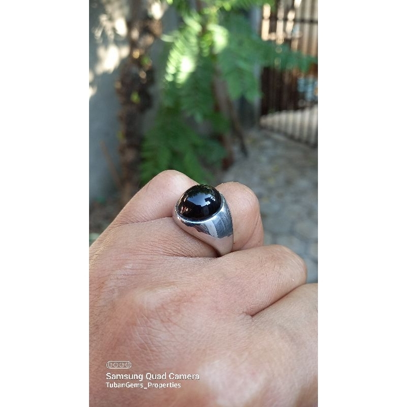 Akik Yaman wulung Baturaja hitam polosan