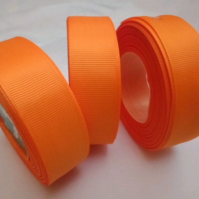 

Pita Grossgrain Orange Ukuran 1 inchi / 2,5 cm Per Roll