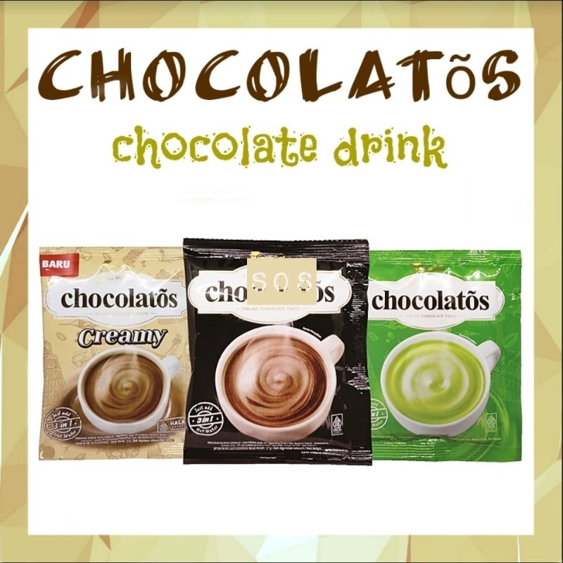 

《OS3》 Chocolatos Chocolate drink 28 gram - minuman coklat seduh bubuk