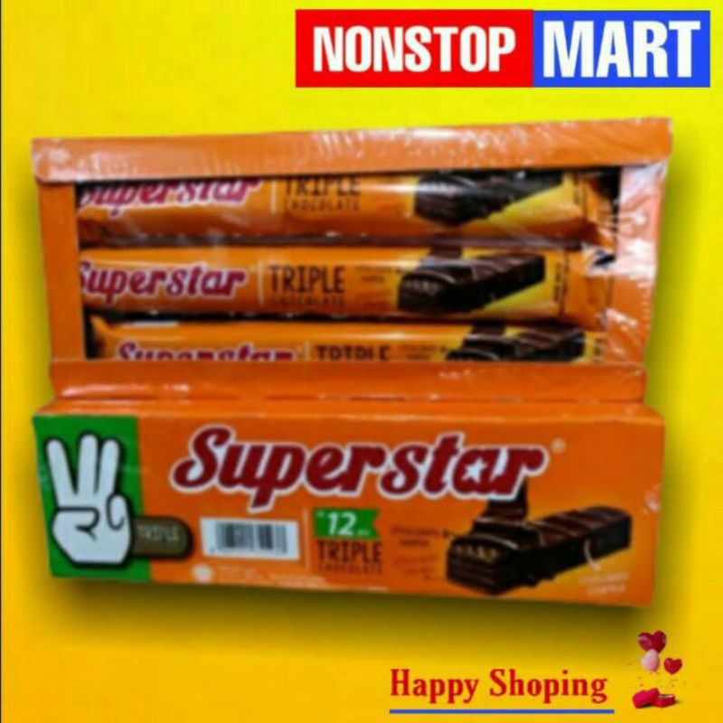 

SUPERSTAR WAFER CHOKLAT TRIPLE CHOCOLATE