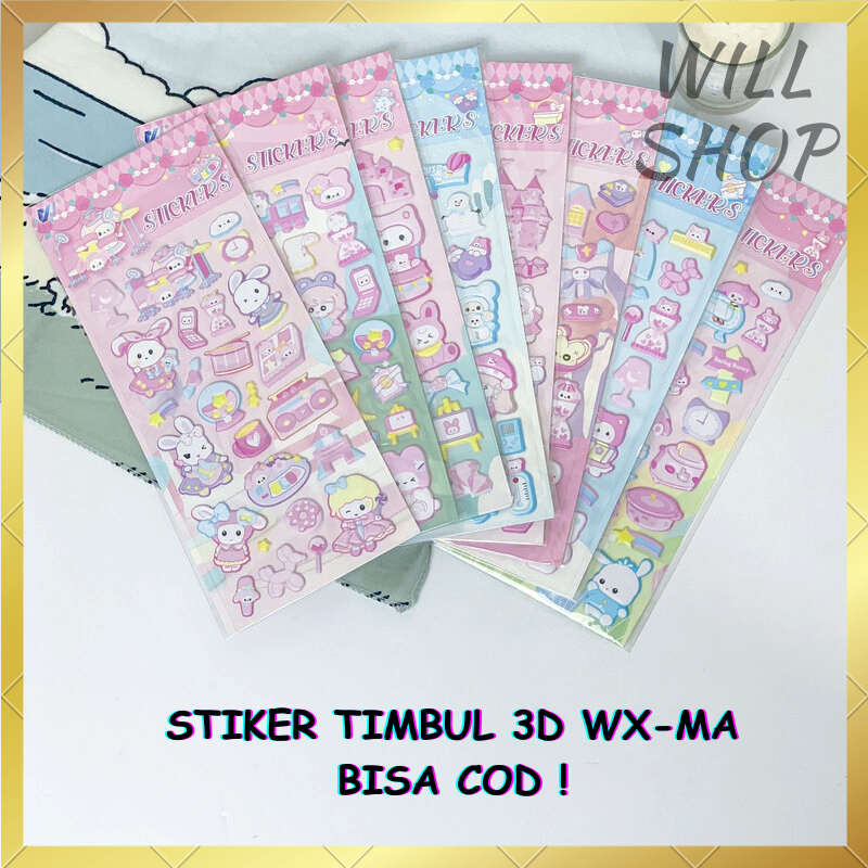 

TERBARU STIKER TIMBUL 3 D KELINCI CUTE WX-MA / STIKER LUCU KEKINIAN MOTIF RABBIT ANIMAL VARIAN RANDOM BISA COD