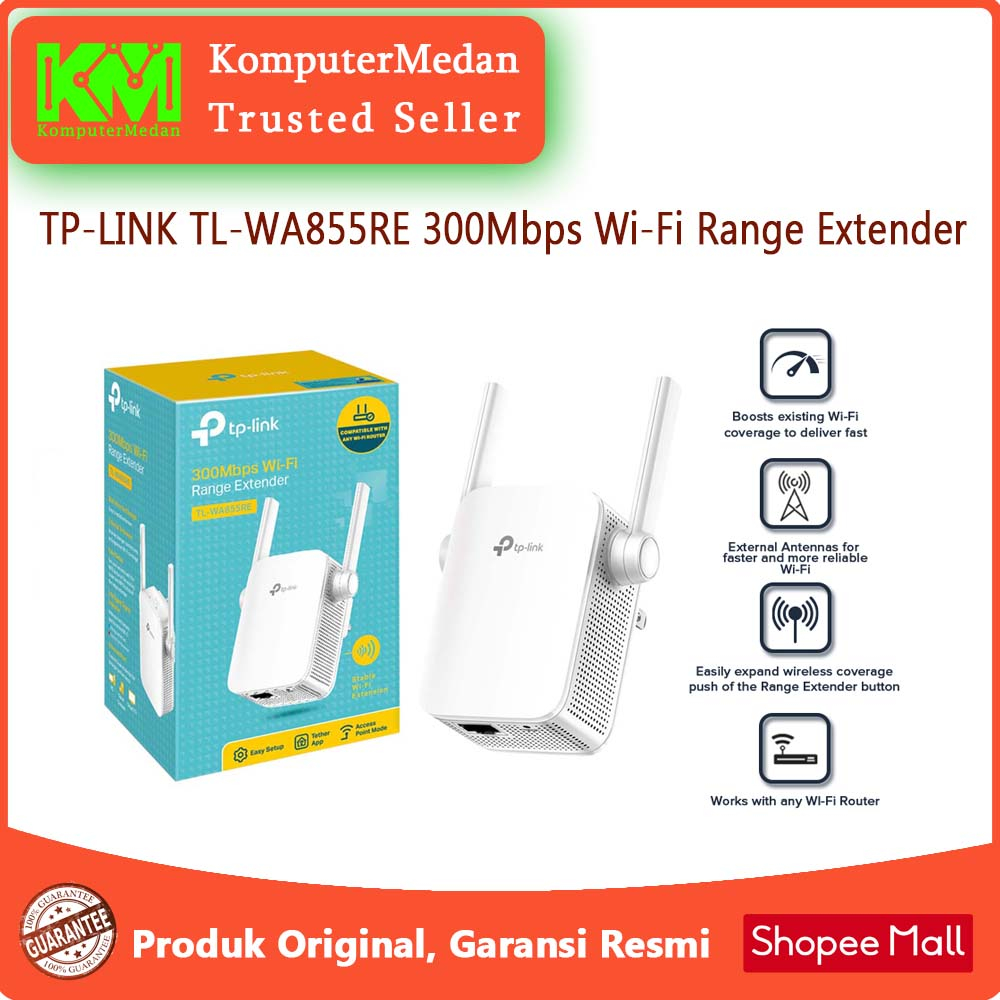 TP-LINK TL-WA855RE 300Mbps Wi-Fi Range Extender WA855RE 855RE Original 855RE