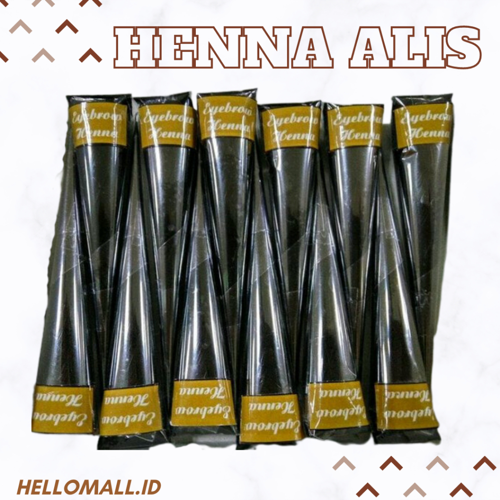 HENNA ALIS KERUCUT HALAL //SULAM ALIS/EYEBROW