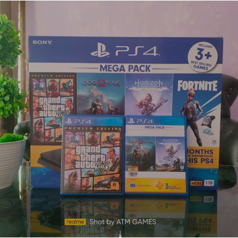 PS4 slim 1TB Mega pack 3