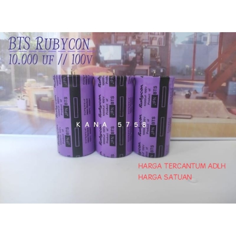 Elco RUBYCON Ungu 10000uf 100v JPN BTS ori