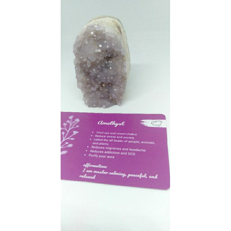 Batu Geode Amethyst druzy