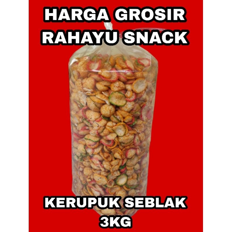 

TERMURAH kerupuk seblak pedas 3kg