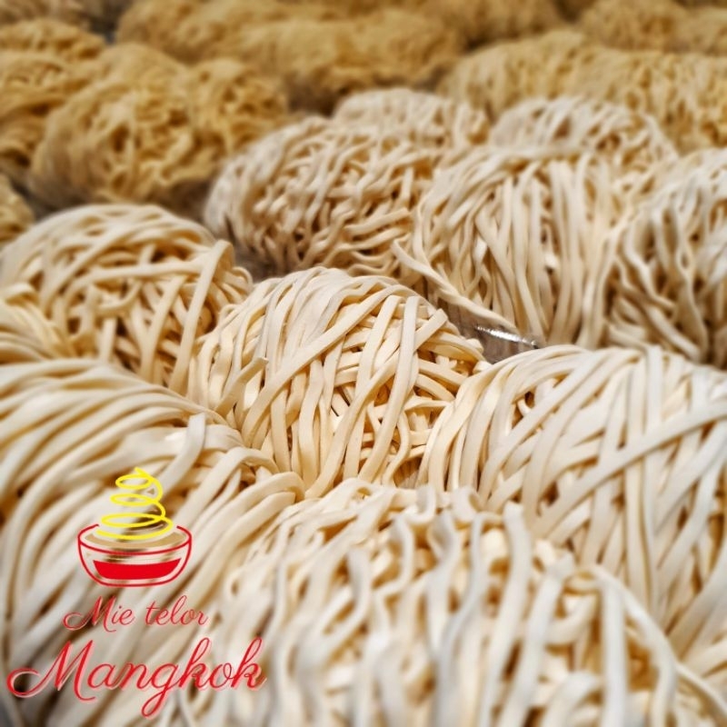 

(1kg- HALAL) Spesial Mie Telor basah mentah untuk Mie kuah / mie goreng / mie medan / Ramen cap Mangkok FRESH